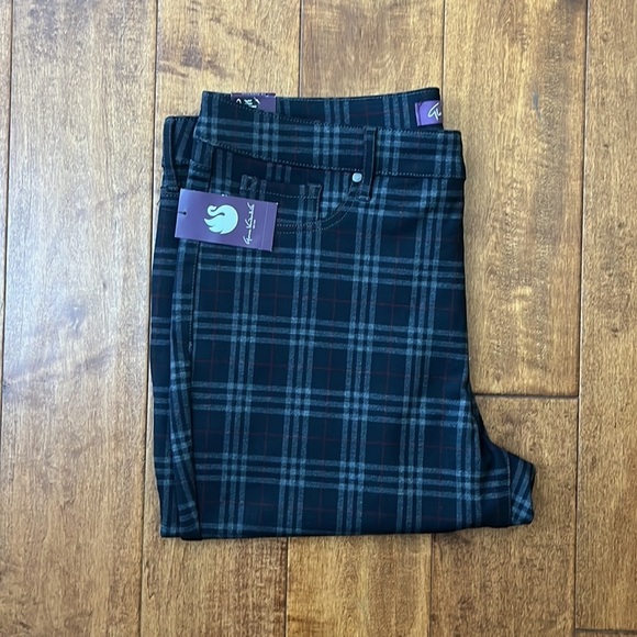 NWT Gloria Vanderbilt Plaid Size 16 Slim pants - Picture 14 of 15